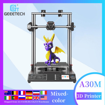 GEEETECH A30M Mix-Color 3D Printing Power Failure Printing 3D Printer Large Password Protected Touch Screen Double Z-Axis FDM