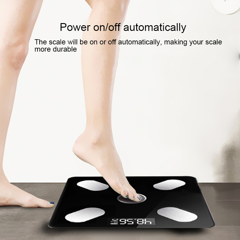 180kg Smart Body Scale LCD Digital Wireless Bluetooth BMI Weight Monitor Health Analyzer Fitness Lose Weight Tools Scales