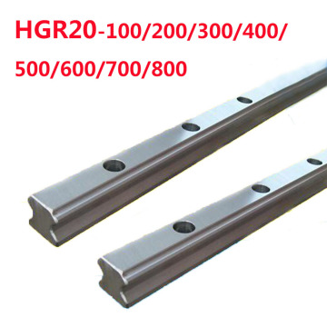 1PC HGR20-L100/200/300/400/500/600/700/800 Square Linear Guides without Slider