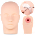 Eyelash Extension Practice Training Head Cosmetology Silicone Eyelash Mannequin Model Head Grafting Eyelashes Training Head Tool