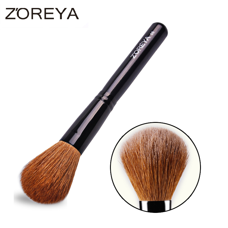 ZOREYA Brand Natural Goat Hair Powder Brush Superior Mineral Blush Brush As Durable Makeup Tool