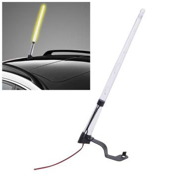 Universal DC 12V Car Antenna Aerials FM Portable Car External Light Antenna Flag Pole LED Light Signal AM FM Aerials Car Styling