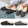 Men's Slipper Solid Color Winter Home Soft Slipper For Men Warm Indoor Beadroom Slides Men Suede Cotton Slippers Plus Size 4950