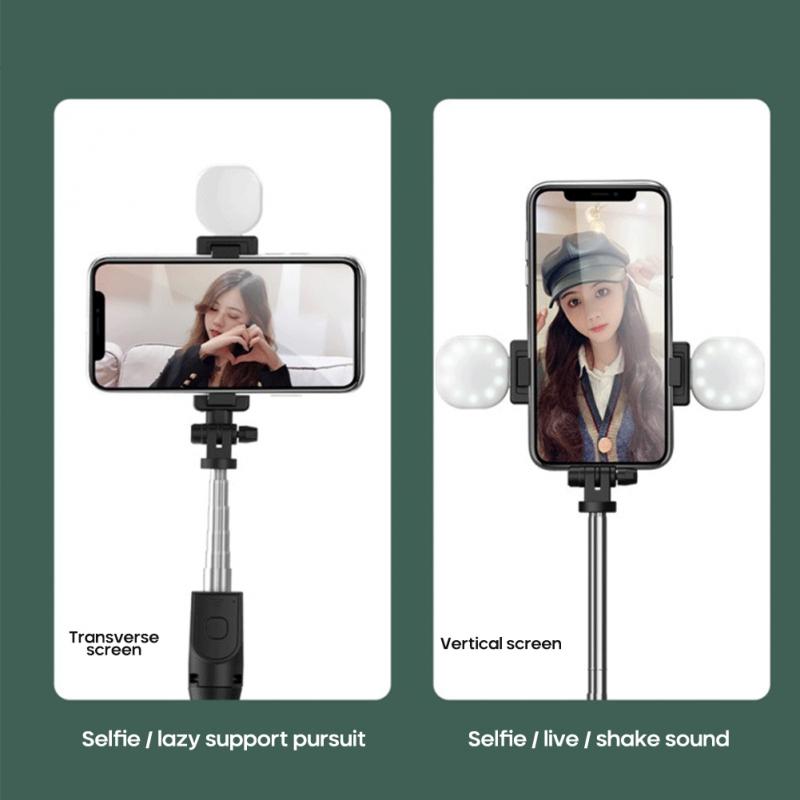 Bluetooth Selfie Stick With Tripod Selfiestick Phone Selfie-Stick For Iphone Samsung Huawei Smartphone With Fill Light