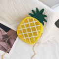 Small Transparent Jelly Bags for Women 2020 Package Crossbody Bag Fresh Pineapple Shape Chain Messenger Shoulder Bag Female