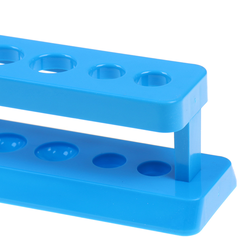 Hot sale 1PC Plastic Blue Test Tube Rack 6 Holes Stand Lab Test Tube Stand Shelf School Supplies