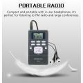 RETEKESS PR13 Radio Receiver FM Stereo Portable Radio DSP Mini Digital Clock Receiver For For Church Meeting Museum Tour Guiding