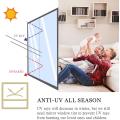 LUCKYYJ One Way Mirror Privacy Glass Window Film Heat Reducing Film Reflective Window Sticker Sun Block Film for Home and Office
