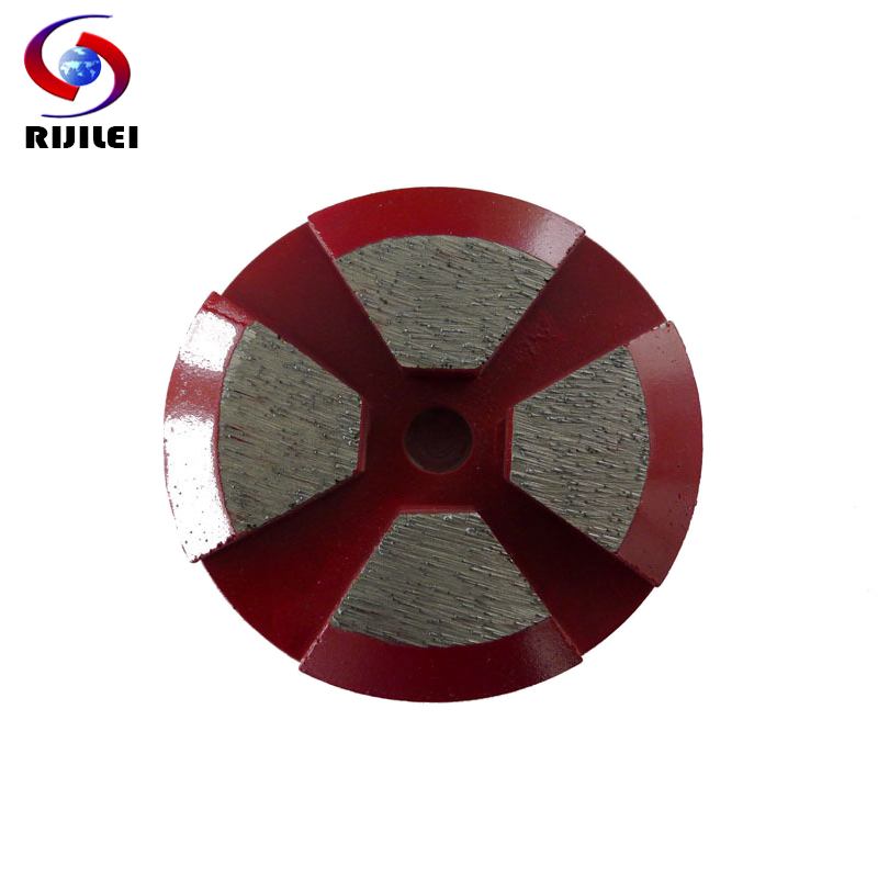RIJILEI 15 PCS 80mm Metal Diamond Grinding Cup Wheel 3Inch Diamond Grinding Disc For Concrete Floor Grinder Grinding Shoes T40