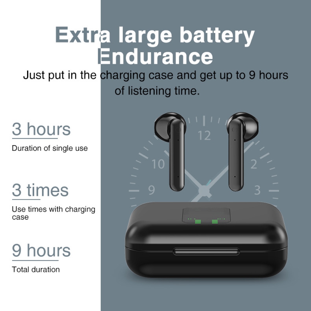 L12 TWS Bluetooth 5.0 Earphones Wireless Waterproof Earbuds 9D Stereo Sports Music Headsets With Microphone For Phone