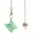 Merkaba Crystal Pendent Necklace Large satellite melcabaring pendulum 3D for Women Men Jewelry Energy Healing Gemstone pendant