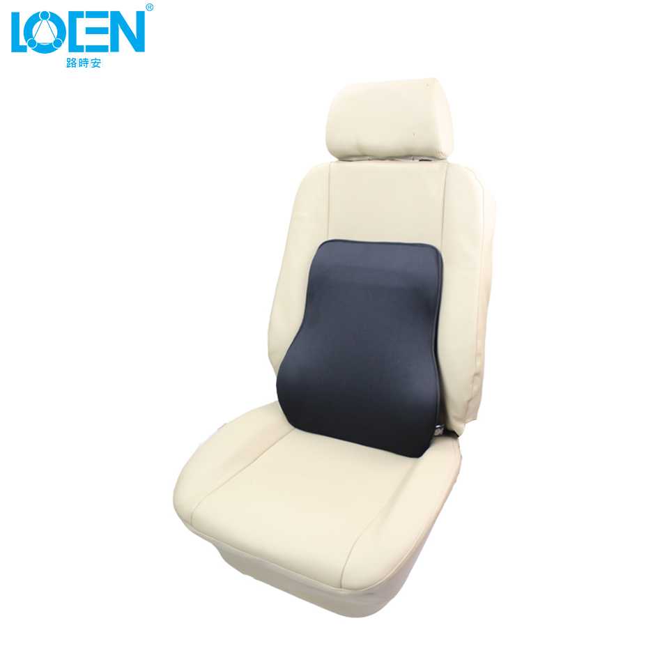 LOEN Super Soft Breathable Car Seat Back Cushion Bamboo Charcoal Space Memory Foam Lumbar Support for Car Seat and Office Chair