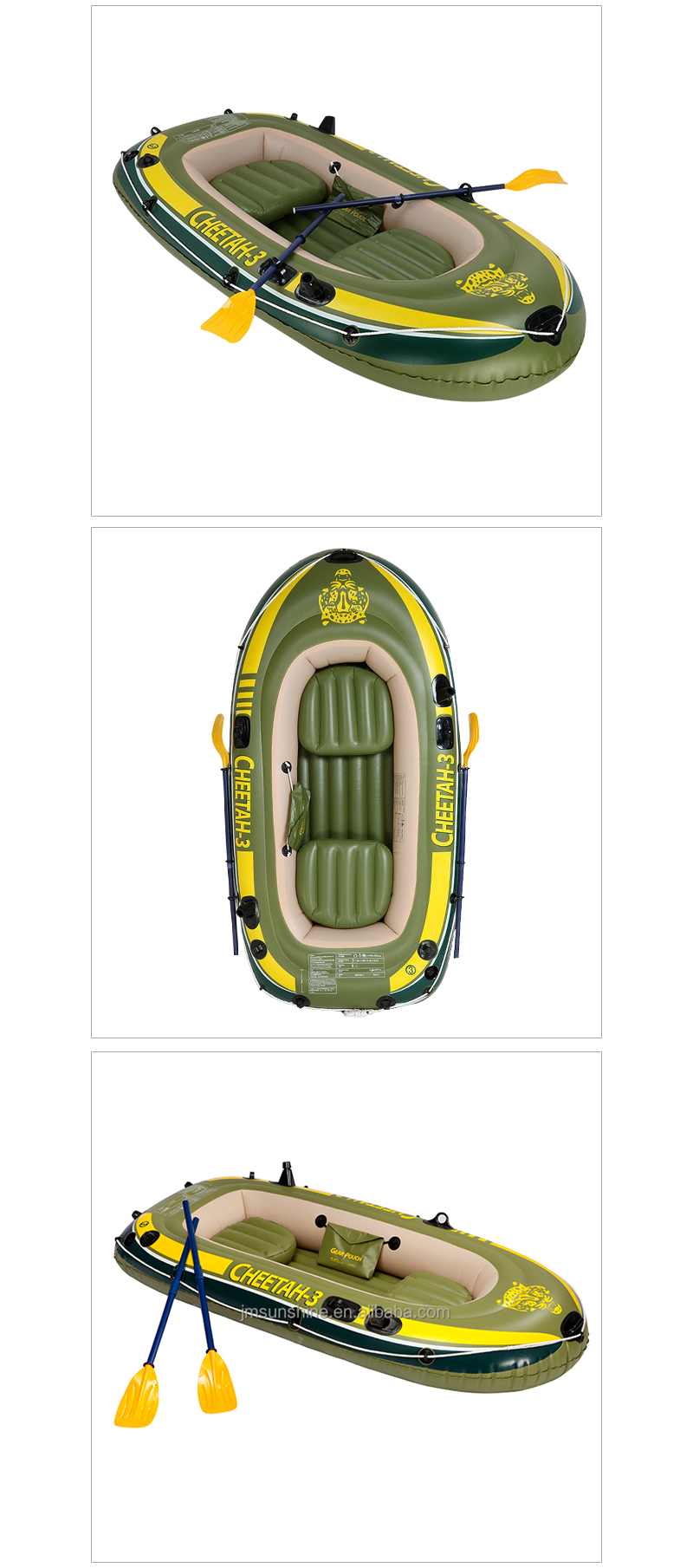 3 people PVC Inflatable Boat Set For Sale_03