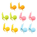 10 PCS Cute Snail Shape Silicone Tea Bag Holder Cup Mug Hanging Tool Tea Tools Randome Color Gift Set