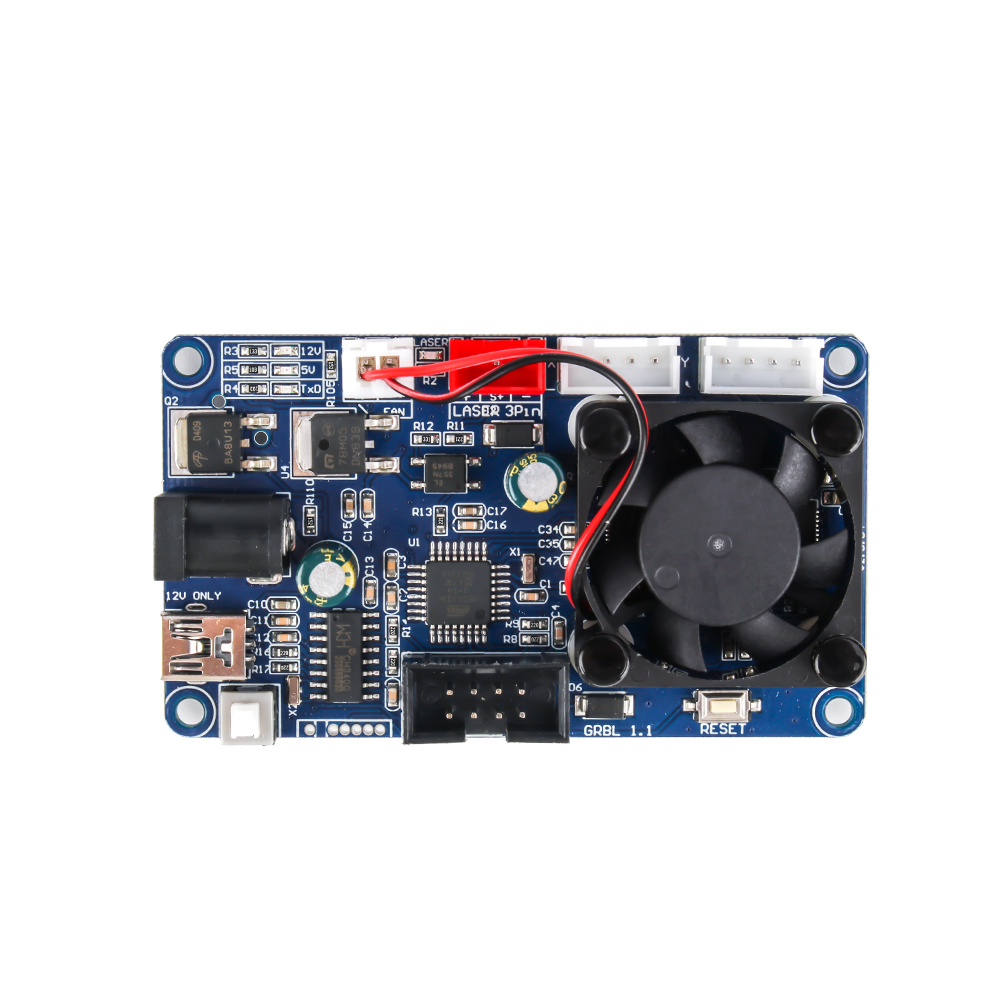 GRBL1.1f 2-axis Control Board for CNC mini Laser Engraver shield Integrated Motor Driver Laser Engraving Printer GRBL Mainboard