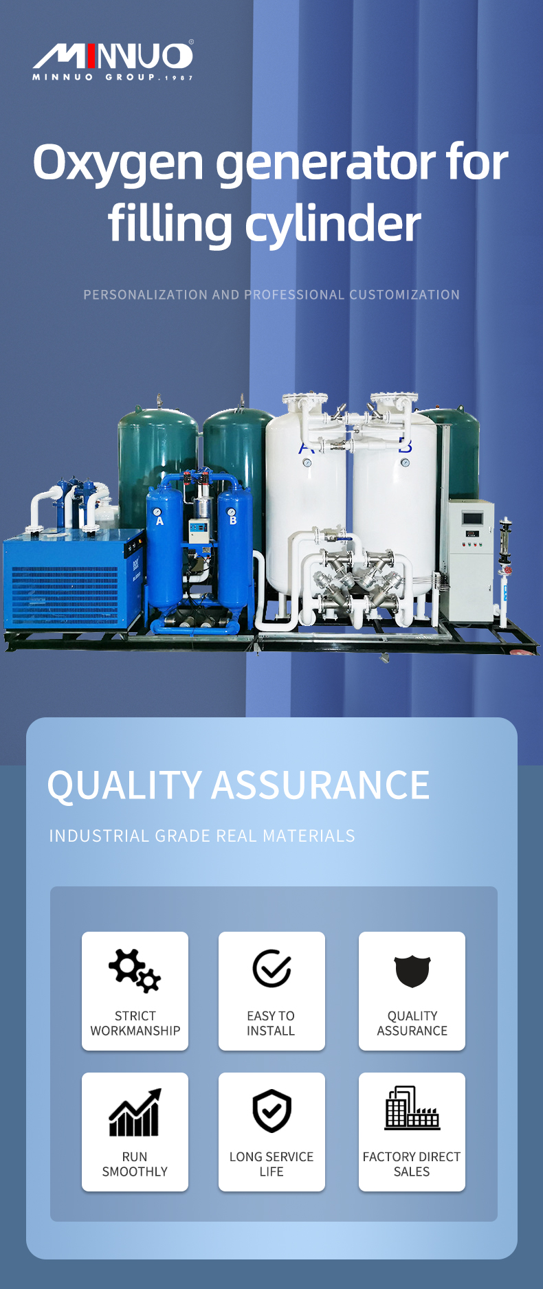oxygen plant for filling