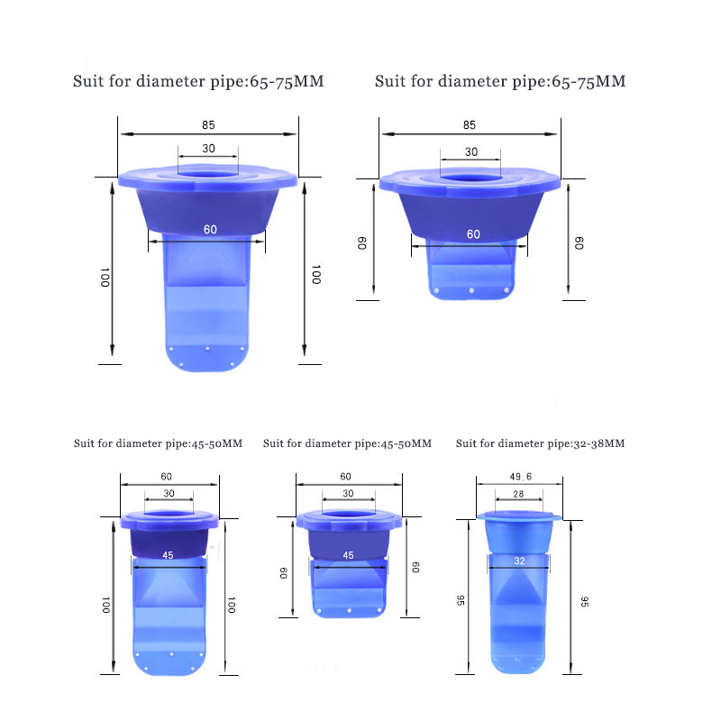 2020Bathroom Odor-proof Leak Core Silicone Down The Water Pipe Draininner Core Kitchen Bathroom Sewer Seal Leak