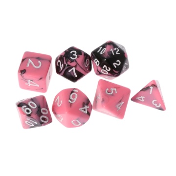 7pcs/set Dice For TRPG Dungeons And Dragons D4-D20 Multi-sided Dices Polyhedral