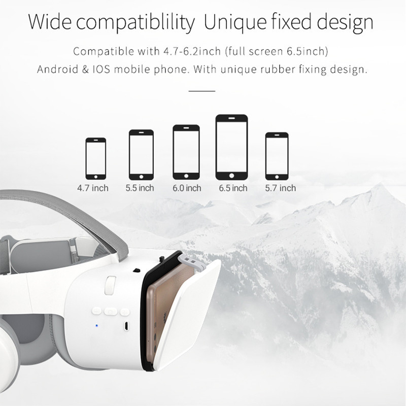 2019 Bobovr Z6 Upgrade Casque Helmet 3D VR Glasses Virtual Reality Headset Bluetooth Earphone For Smartphone Google Cardboard