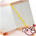 Hardcover DIY Self-filling Week Monthly Planner Japanese Style Fresh Cherry Blossom Memo Schedule Hand Account Notebook D40