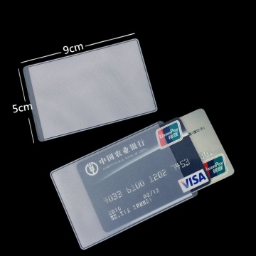 10 Pcs/Set Transparent Credit Card Cover PVC Men Women's Protect Bus Business Bank ID Card Holder Bag Pouch Case
