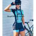 Women's Triathlon Short Sleeve Cycling Jersey Sets Skinsuit Maillot Ropa Ciclismo Bicycle Jersey Bike Clothes Jumpsuit