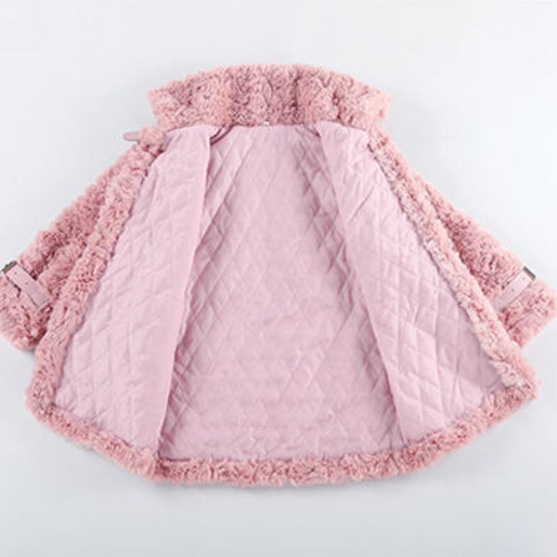 Baby Girl Winter Jacket Faux Fur Thick Toddler Teen Warm Wool Fur Coat Long Pearl Baby Outwear High Quality Girl Clothes 3-18Y