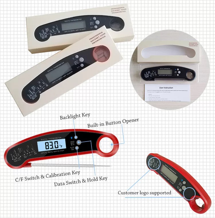 Good Cook Digital instant read meat thermometer Kitchen Cooking Meat Food Candy Thermometer Oil Deep Fry BBQ with magnet