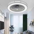 LED Ceiling Fan Lamp Light Mobile Phone App Remote Control Modern Invisible 55 50cm Fans Home Decoration Lighting Circular Round