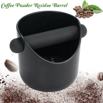 ABS Rubber Coffee Powder Residue Box Black Deep Bowl Non-slip Detachable Knock Bar Coffee Machine Grounds Recycling Bucket