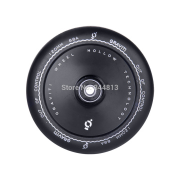 Free shipping 120mm Pro stunt scooter Precision kick foot scooter Hollow solid PU wheel