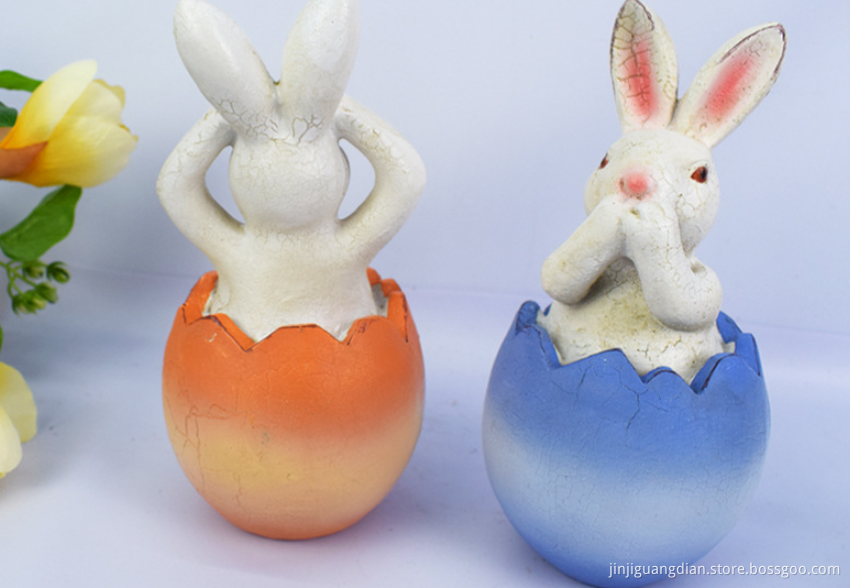 Solar Resin Lamp Rabbit Shaped