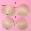 1Pair Woman Intimate Accessories Triangle Sponge Bra Pad Enhancers Removable Chest Insert Breast Bra Cups Push Up Enhancers