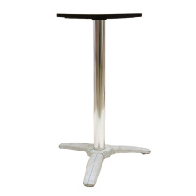 Modern Patio Bistro Stainless Steel Leg Foot Continental - 3 Leg Dining Flip Top Metal Table Base