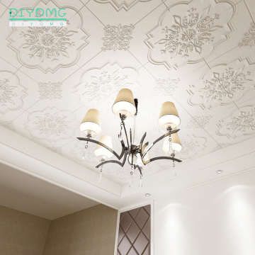 New 3D Wall Stickers Self-adhesive Roof Ceiling Wallpaper Decor Stickers for Living Room Bedroom TV Background Foam Wallpaper