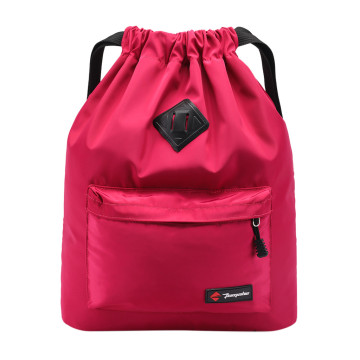 New Fashion Nylon Drawstring Backpack Bag Cinch Sack Portable Casual String Sackpack Rucksacks