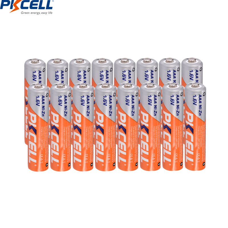 4PC PKCELL AAA battery 1.6V Ni-Zn AAA Rechargeable Batteries nizn AAA battery 900mWh and battery Charger for AA/AAA NIZN battery