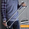 304 Stainless Steel Flexable Adjustable 50 to 90 CM 3 Ties Arm Towel Holder Bar Rail Hanger Rack Wall Mounted For Bathroom