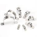 10Pcs Stainless Steel Plumbing Pipe Saddle Clip Brackets Saddle Clamp 10 - 100mm