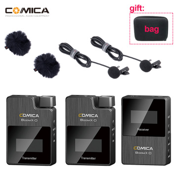 COMICA BoomX-D D1 D2 2.4G Digital Wireless Microphone System Mini Lapel Mic Clip-on Microphone Boom xd for cameras dslr