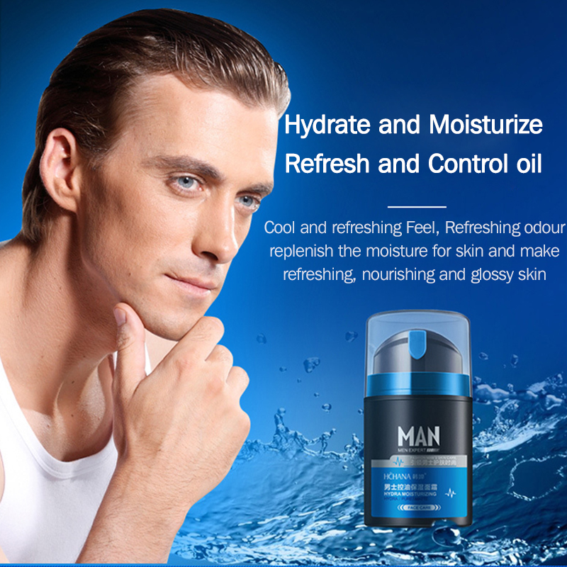 ROREC Hyaluronic Acid Whitening Men Face Cream Moisturizing Serum Anti Wrinkle Aging Oil-control Acne Treatment Face Skin Care