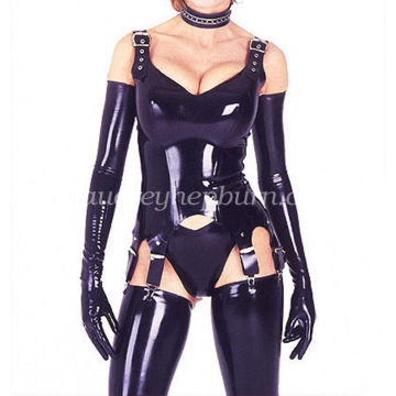 Latex Rubber Gummi Cosplay Woman Fitness Bodysuit Tights Catsuit Size XXS-XXL