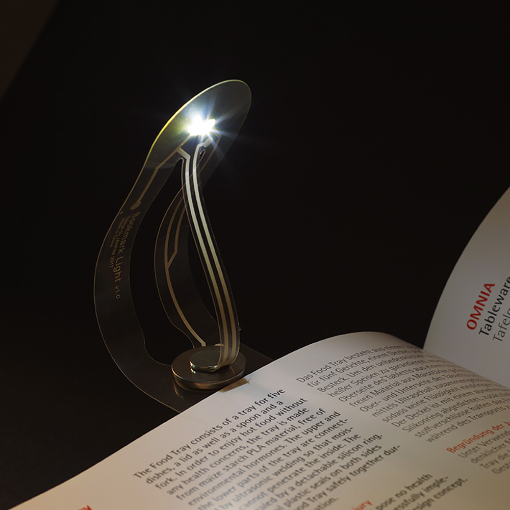 Ultra-Thin LED Night Light Bookmark Light Folding Curved Book Light Eye Reading Lamp Kitap Okuma Lambasi Tinnest Reading Lamp