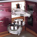 Kitchen cabinet corner baskets Multi-function storage rack corner racks small monster pull basket turntable saucer