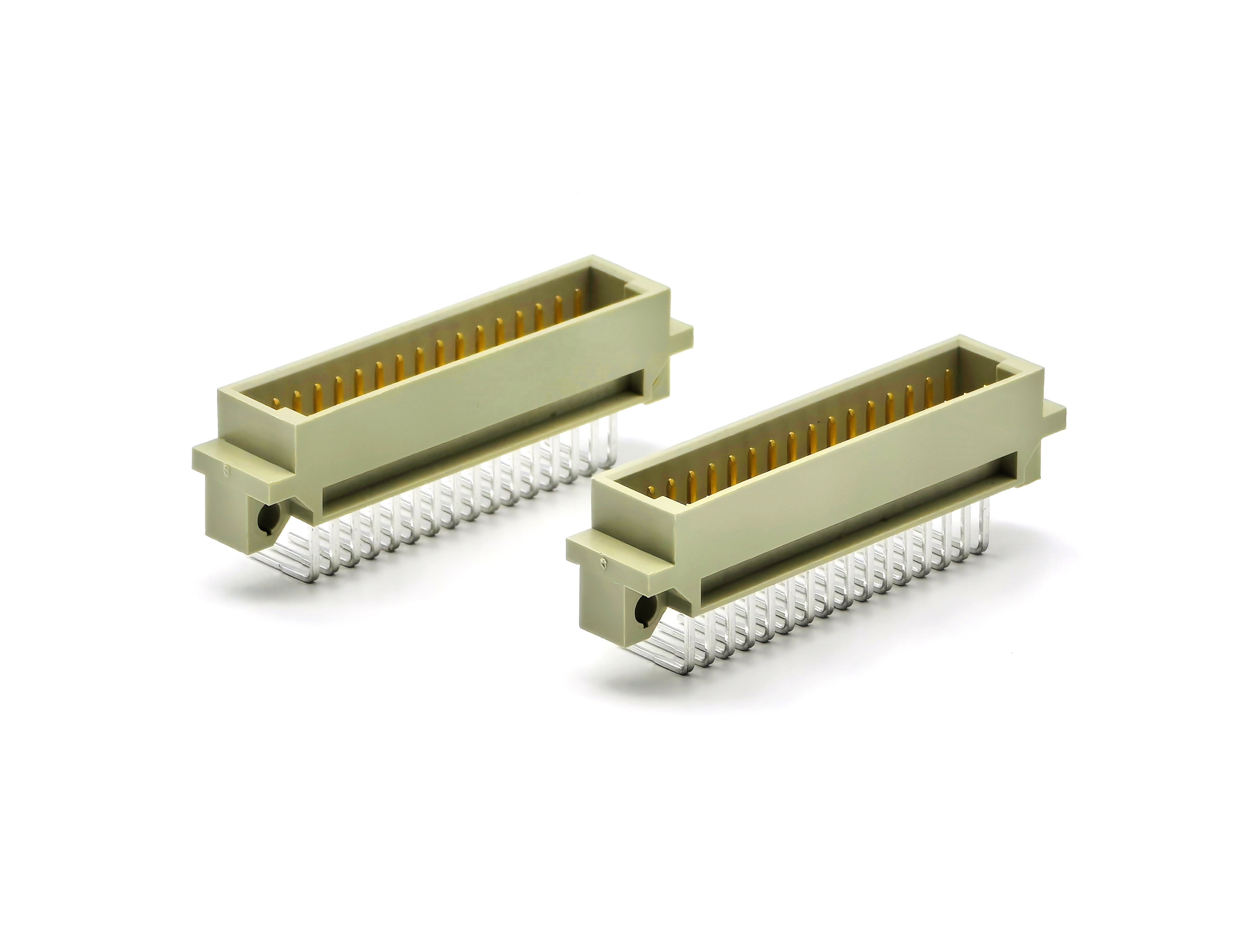 Din 41612 Connector Dual Row Right Angle Male 2*16P