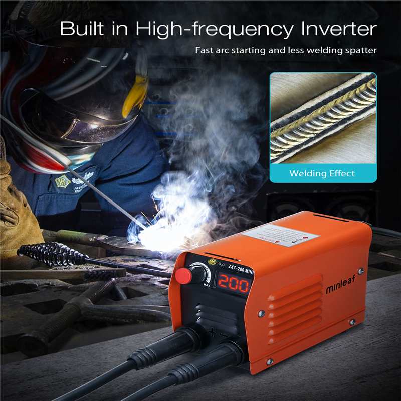 DANIU ZX7-200 200A Portable Mini Electric Welding Machine Digital Display IGBT DC Inverter ARC MMA Stick Welder Weld Equipment