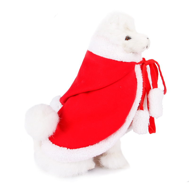 Sweet Clothes For Small Dogs Christmas Cat Dog Cloak Chihuahua Winter Warm Dog Hoodie Soft Dog Costume Pet Supplies