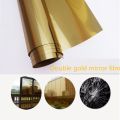 SUNICE Solar Tint Window Film UV Reflective Gold Mirror Glass Sticker Tinted Heat Insulation Privacy Decals For Home Building