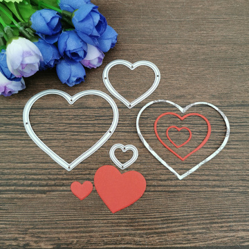 Heart-shaped ring Metal Cutting Dies Stencils For DIY Scrapbooking Decorative Embossing Handcraft Die Cutting Template