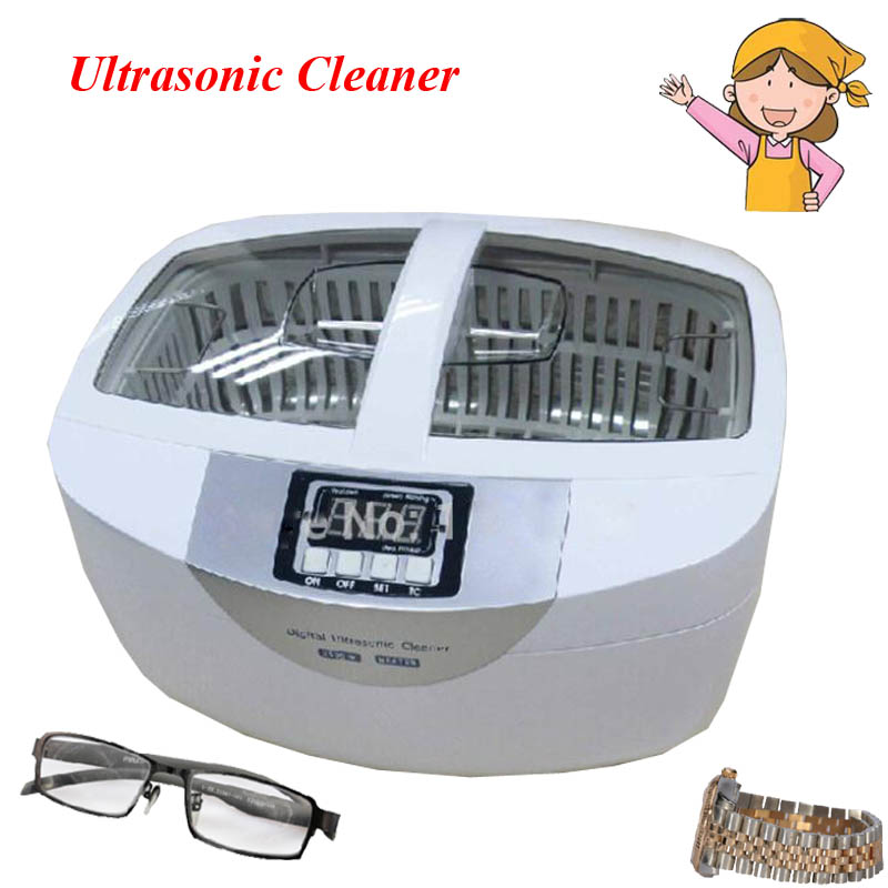 Commercial 2.5L Digital Ultrasonic Cleaner Popular Jewelry Cleaning Machine Steel Washer 42khz Frequency Water Heating Function